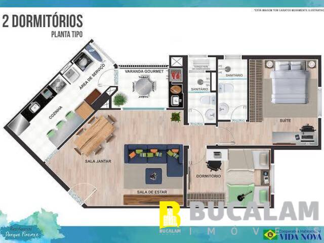 #5801-RM - Apartamento para Venda em Embu das Artes - SP - 3