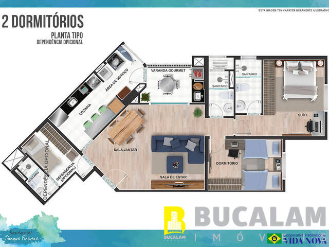 #5836-A - Apartamento para Venda em Embu das Artes - SP - 2