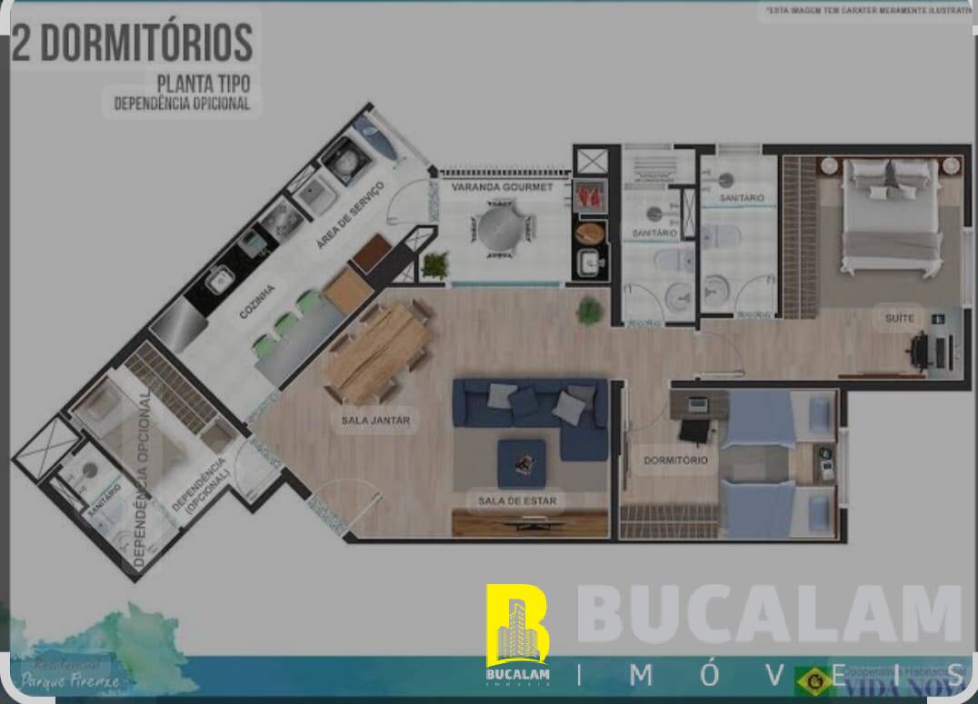 Apartamento à venda com 2 quartos, 86m² - Foto 3